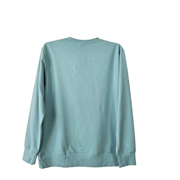 Unisex Latino Heritage Month "Hola!" Sweatshirt Size S Mint Green Casual - Picture 2 of 9